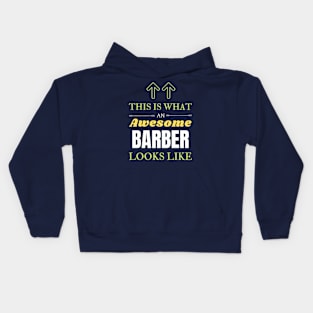 barber shop Kids Hoodie